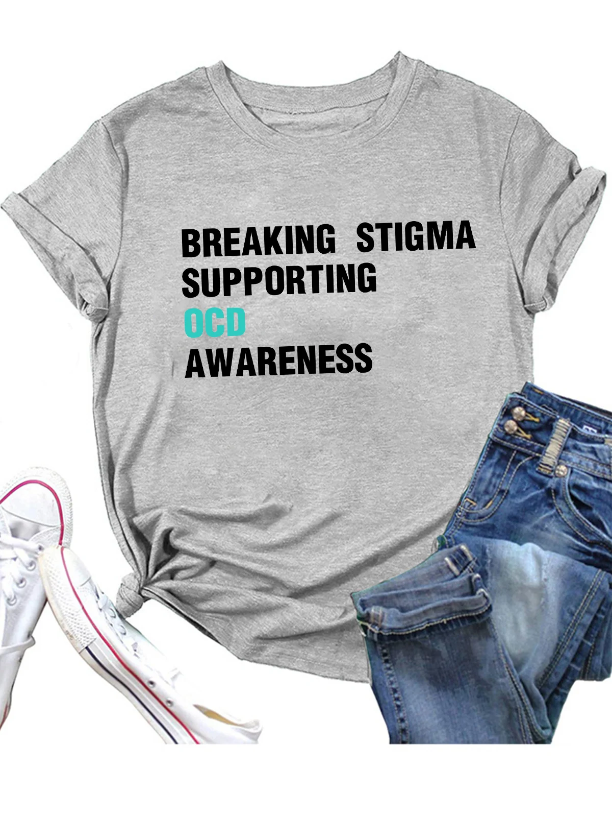 Breaking Stigma, Supporting OCD Awareness OCD T-Shirt